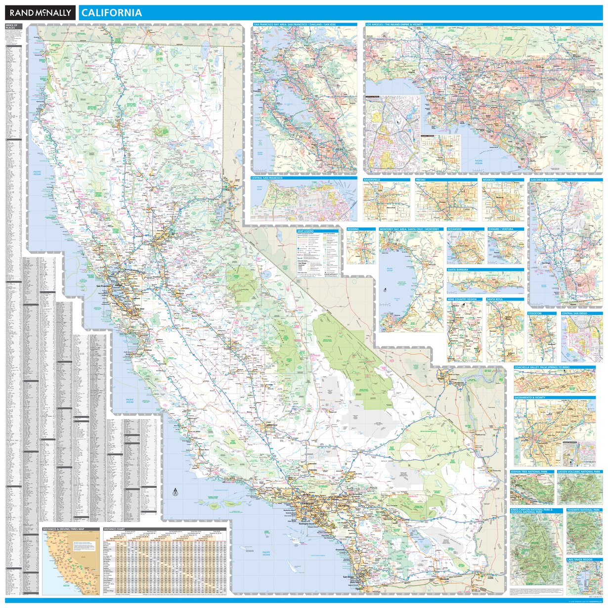 Rand McNally California State Map by Rand McNally Publishing | Avenza Maps