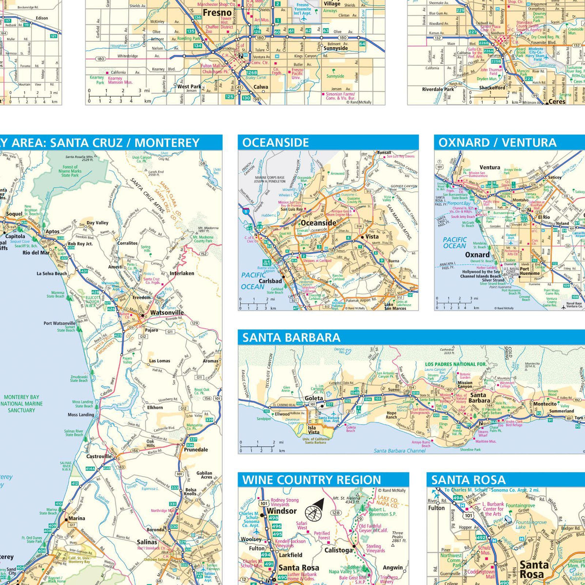 Rand McNally California State Map by Rand McNally Publishing | Avenza Maps