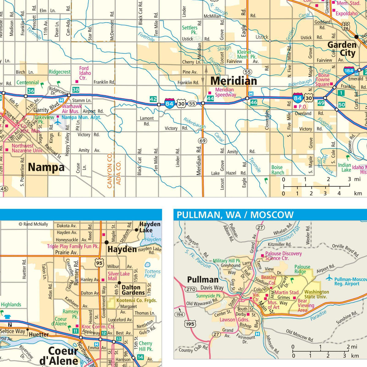 Rand McNally Idaho State Map by Rand McNally Publishing | Avenza Maps
