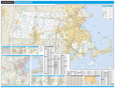 Rand McNally Publishing Rand McNally Massachusetts State Map digital map