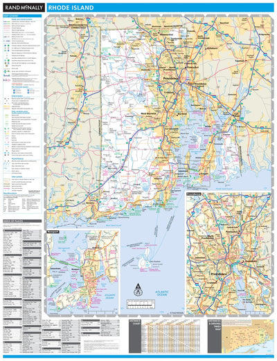 Rand McNally Publishing Rand McNally Rhode Island State Map digital map