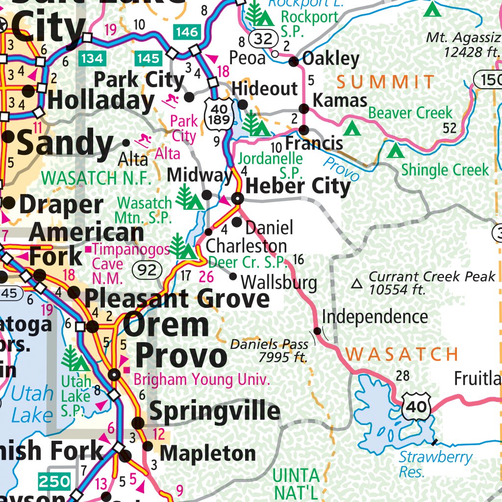 Rand McNally Utah State Map by Rand McNally Publishing | Avenza Maps