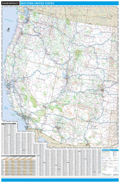 Rand McNally Western United States Map Preview 1