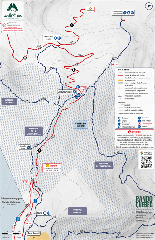 Jbsa Rando Base Map CAMPING HIVER ET CAMP DE BASE – Parc du Massif du Sud Map by Rando ...