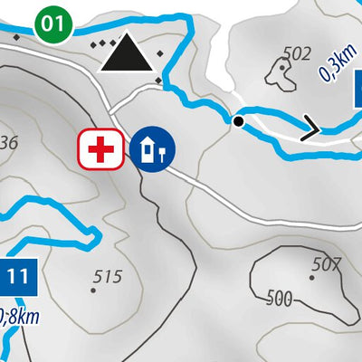 Carte de ski de fond - L'Interval coopérative de solidarité plein air Preview 2