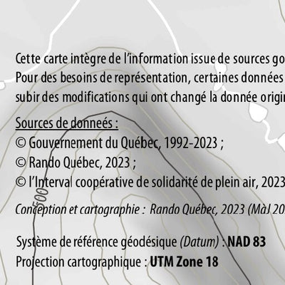 Carte de ski de fond - L'Interval coopérative de solidarité plein air Preview 3