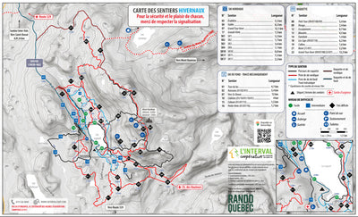 Carte des parcours - L'Interval coopérative de solidarité plein air | Hiver 2025-2026 Preview 1