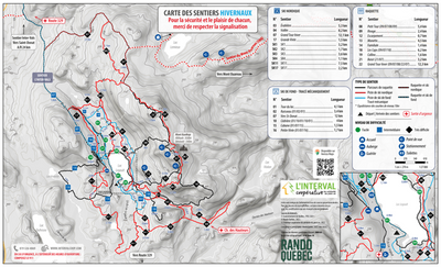 Carte des parcours - L'Interval coopérative de solidarité plein air | Hiver 2025-2026 Preview 1