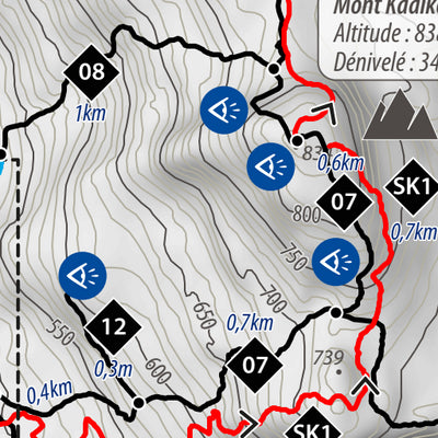 Carte des parcours - L'Interval coopérative de solidarité plein air | Hiver 2025-2026 Preview 3