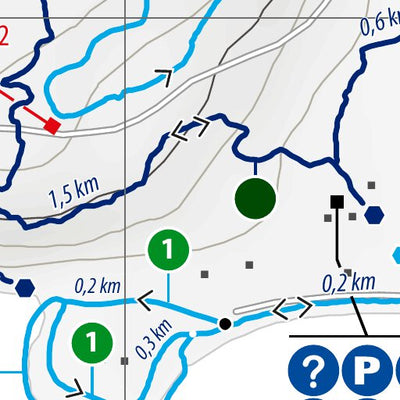 Rando Québec Carte sentiers | Centre Vacances Lac Simon digital map