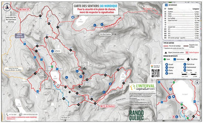 Carte ski nordique - L'Interval coopérative de solidarité plein air Preview 1