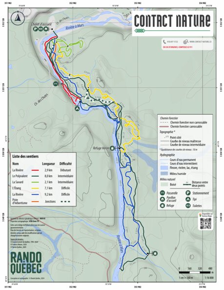 Jbsa Rando Base Map Centre plein air Bec-Scie | ÉTÉ Map by Rando Quebec | Avenza Maps