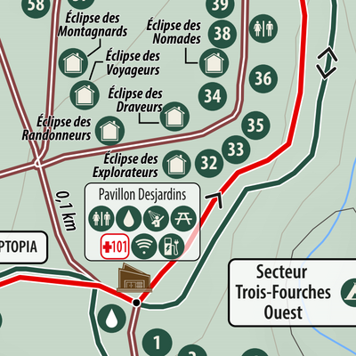 HÉBERGEMENTS ÉTÉ 2025 – Cartes de secteurs – Parc du Massif du Sud Preview 3