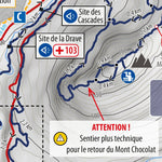 Rando Québec HIVER – Carte des sentiers – Parc du Massif du Sud digital map
