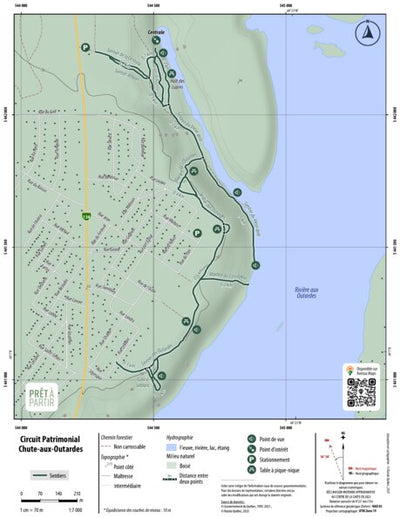 Prêt-à-Partir | Chutes-aux-Outardes Map by Rando Quebec | Avenza Maps