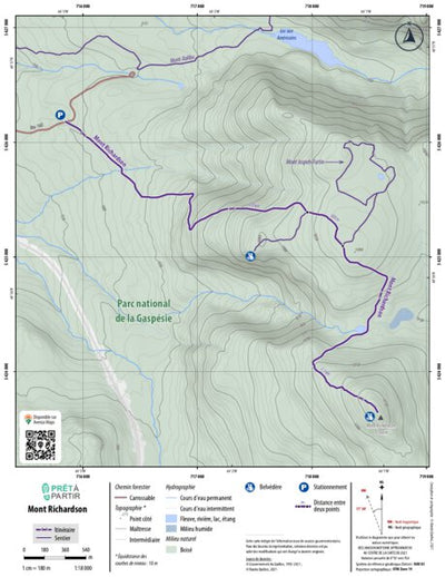Rando Québec Prêt-à-Partir | Mont Richardson digital map