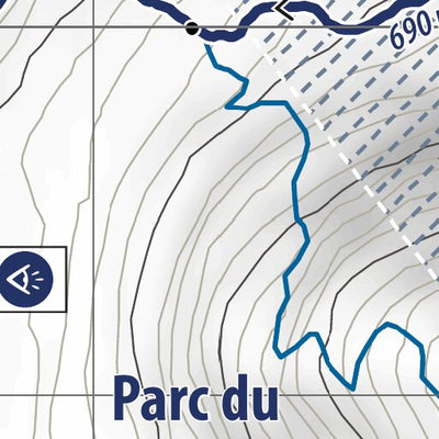 Rando Québec Prêt-à-Partir | Parcours de la crête des Grives | HIVER digital map