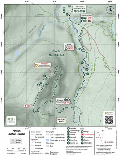Rando Québec Prêt-à-Partir | Parcours du mont Chocolat | ÉTÉ digital map