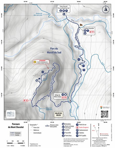 Rando Québec Prêt-à-Partir | Parcours du mont Chocolat | HIVER digital map