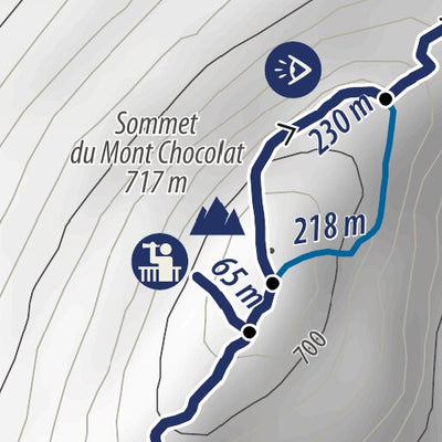 Rando Québec Prêt-à-Partir | Parcours du mont Chocolat | HIVER digital map