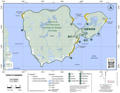 Rando Québec Prêt-à-Partir | Randonnée des Cypripèdes digital map