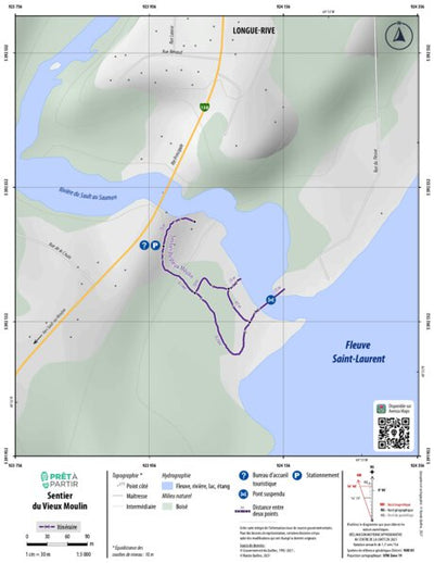 Rando Québec Prêt-à-Partir | Sentier du Vieux Moulin digital map