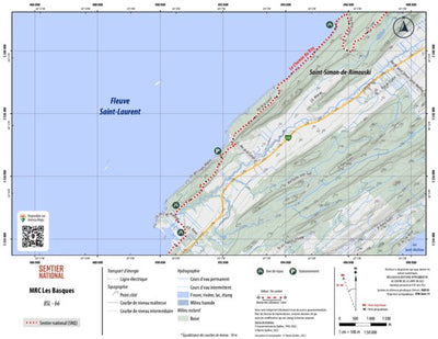 Rando Québec SNQ | Carte Bas-Saint-Laurent 66 digital map