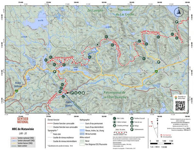 Rando Québec SNQ | Carte Lanaudière 20 digital map