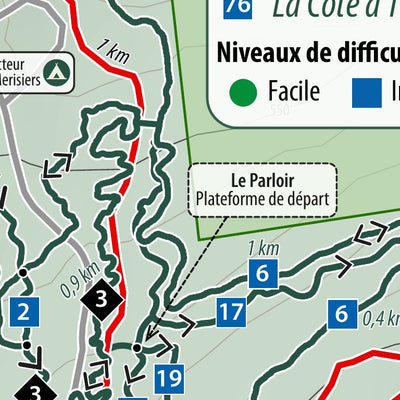 VÉLO DE MONTAGNE – Carte des sentiers – Parc du Massif du Sud Preview 2