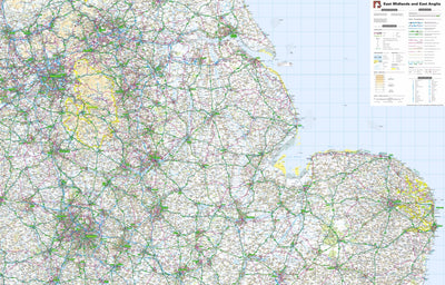 Red Geographics East Midlands and East Anglia digital map