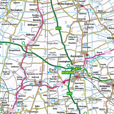 Red Geographics East Midlands and East Anglia digital map