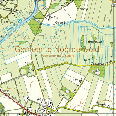 Red Geographics/Reijers Kaartproducties 12 A (Roden-Norg) digital map