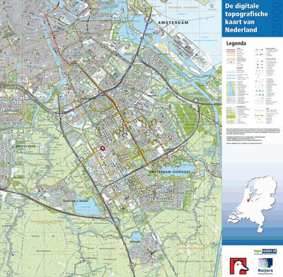 Red Geographics/Reijers Kaartproducties 25 G (Amsterdam-Zuidoost) digital map