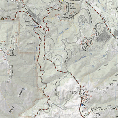 Redwood Hikes Press Skyline Ridge digital map