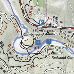 Redwood Hikes Press Standish-Hickey digital map