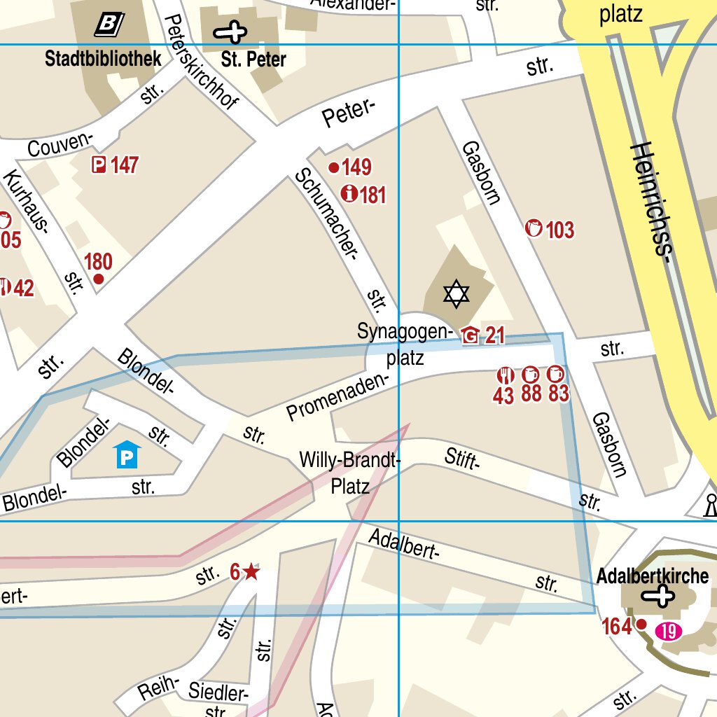 Citymap Aachen 2020 Map by Reise Know-How Verlag Peter Rump GmbH