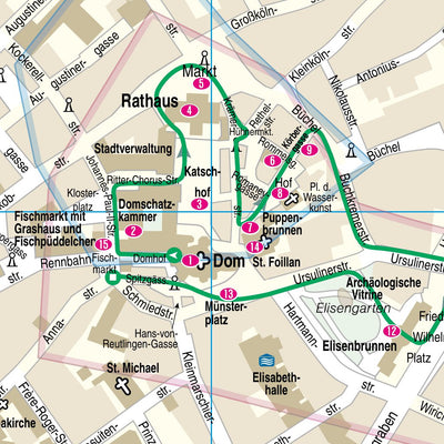 Reise Know-How Verlag Peter Rump GmbH Citymap Aachen 2020 digital map