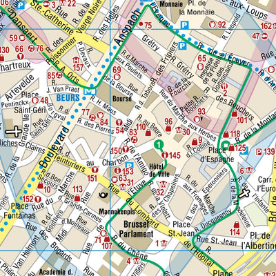 Reise Know-How Verlag Peter Rump GmbH Citymap Brussels 2019 digital map