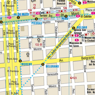 Reise Know-How Verlag Peter Rump GmbH Citymap Buenos Aires Center digital map