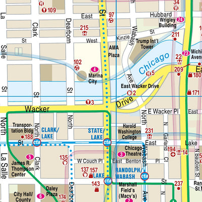Reise Know-How Verlag Peter Rump GmbH Citymap Chicago 2024 digital map