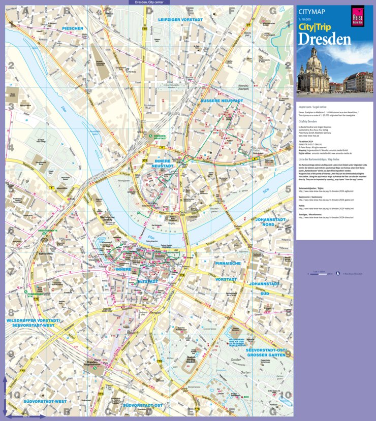 Citymap Dresden 2024 Map by Reise Know-How Verlag Peter Rump GmbH ...