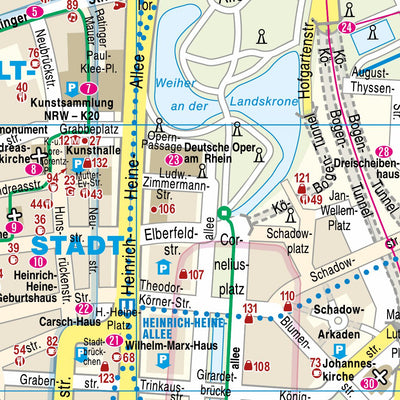 Reise Know-How Verlag Peter Rump GmbH Citymap Dusseldorf 2024 digital map