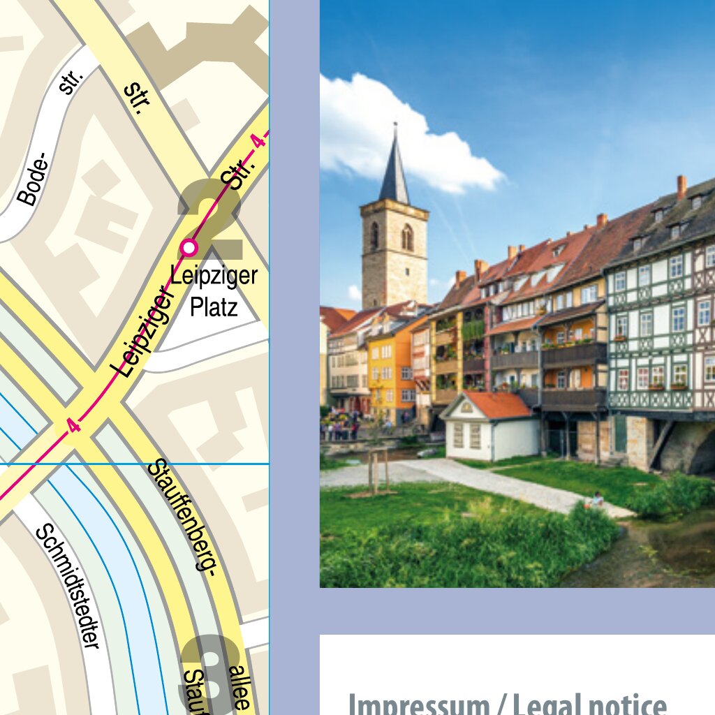 Citymap2 Erfurt 2025 Map by Reise Know-How Verlag Peter Rump GmbH ...