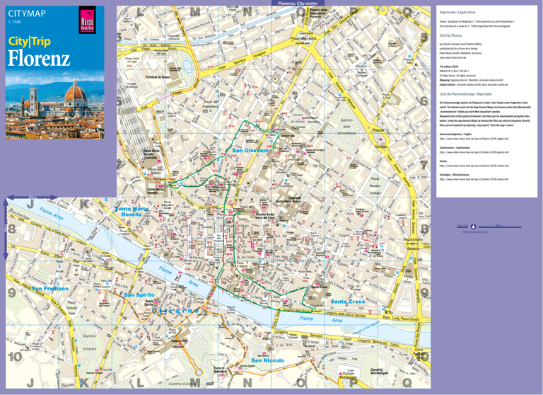 Citymap Florence 2026 Map by Reise Know-How Verlag Peter Rump GmbH ...