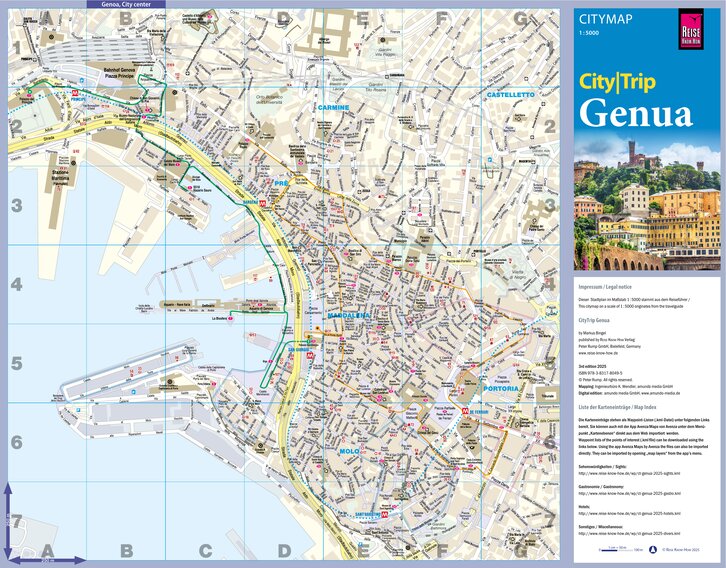 Citymap Genoa 2025 Map by Reise Know-How Verlag Peter Rump GmbH ...
