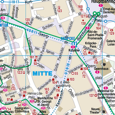 Reise Know-How Verlag Peter Rump GmbH Citymap Hanover 2022 digital map