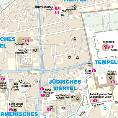 Reise Know-How Verlag Peter Rump GmbH Citymap Jerusalem 2022 digital map