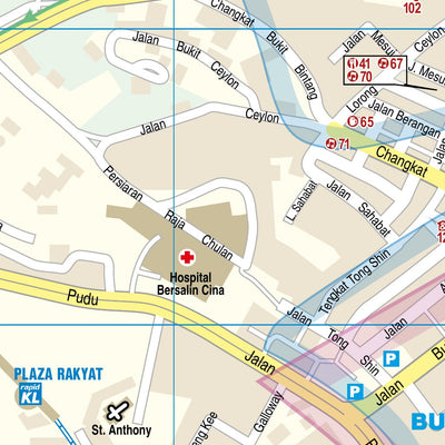 Reise Know-How Verlag Peter Rump GmbH Citymap Kuala Lumpur 2017 digital map