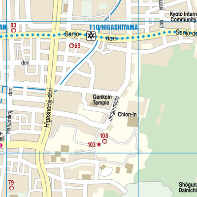 Reise Know-How Verlag Peter Rump GmbH Citymap Kyoto 2024 digital map