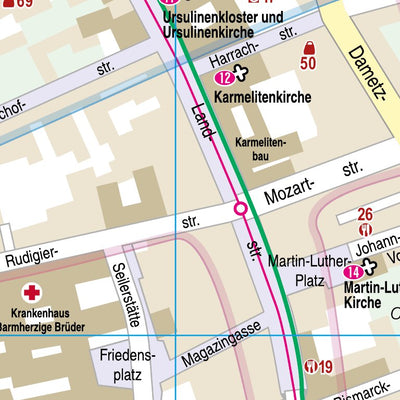 Reise Know-How Verlag Peter Rump GmbH Citymap Linz 2022 digital map